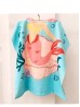Kids Mermaid Patterned Hoodie Towel